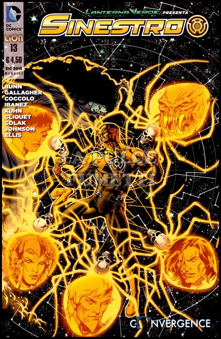 LANTERNA VERDE PRESENTA - SINESTRO # 13 - CONVERGENCE